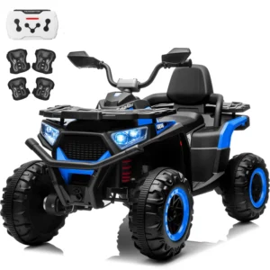 800W Kids Electric ATV – Bluetooth Music, All-Terrain, Dual Mode, Safety Protection, Gift For Ages 3-8